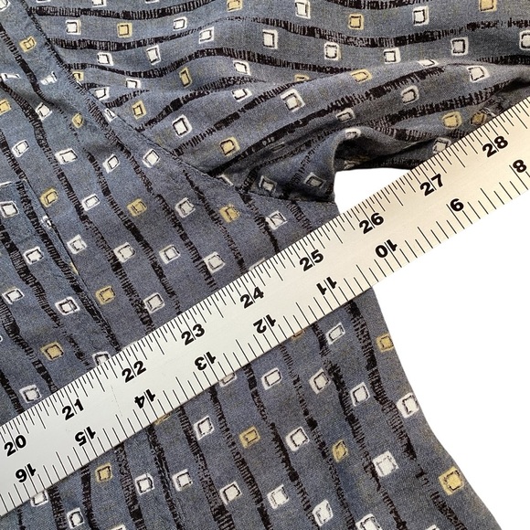 Basic Editions Retro Men’s Geo Print Rayon Short Sleeve Casual Shirt Size XXL - Picture 6 of 7